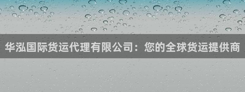 尊龙官方身高：华泓国际货运代理有限公司：您的全球货运提供